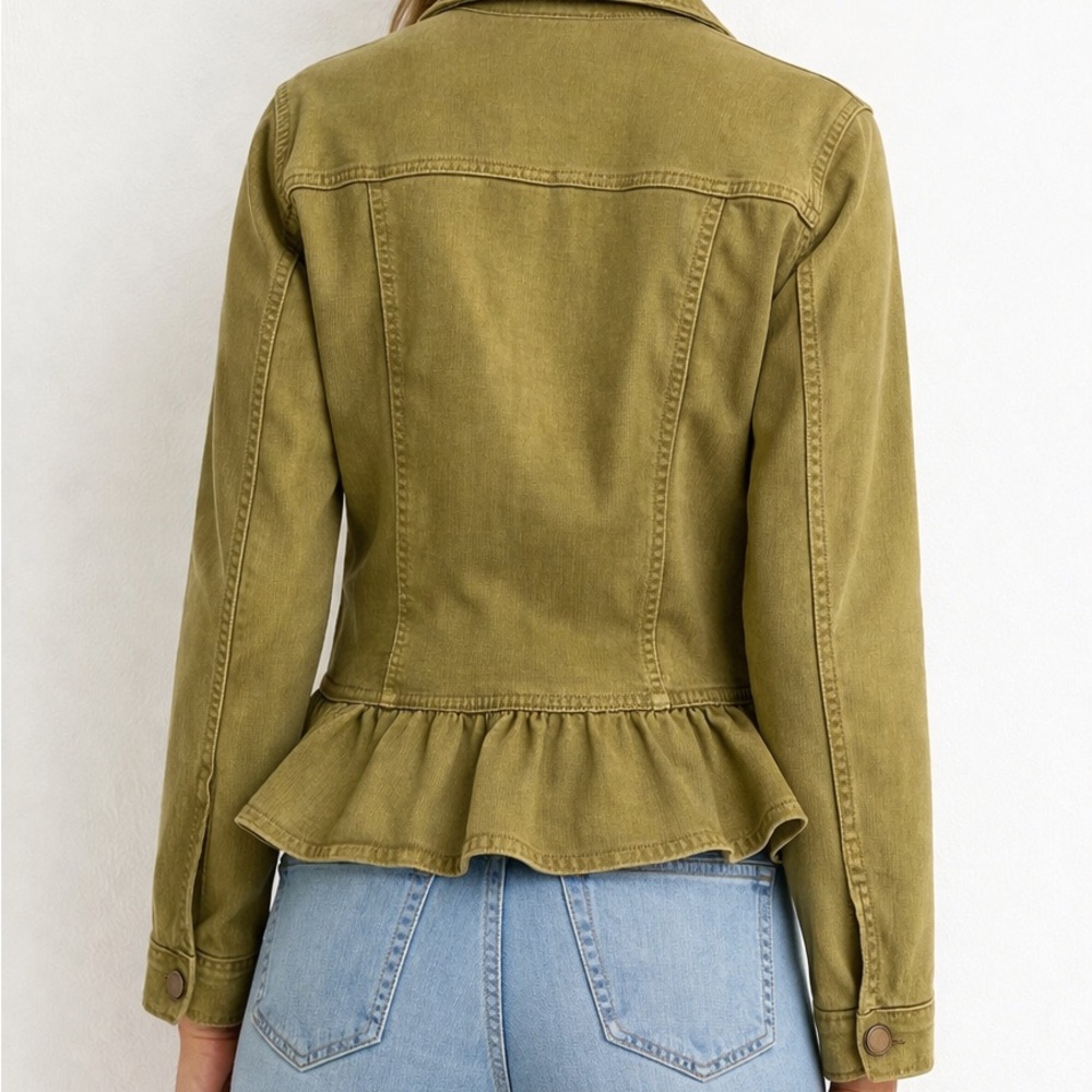 Belle Boho by Kim Gravel Vintage Style Ruffle Hem Jacket - Picture 5 of 9